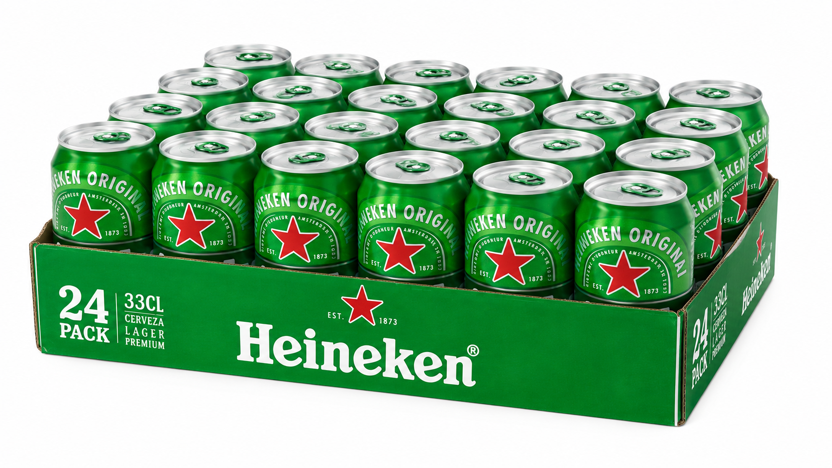 Cerveza Heineken (Rubia) | Caja de 24 Latas (33 cl) - imagen 13