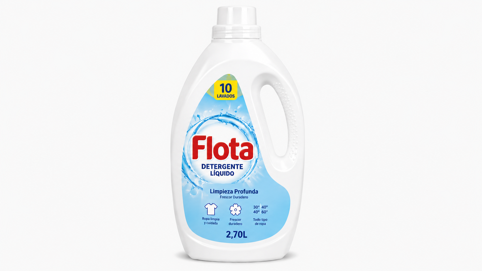 Flota Deterg. Liquido | 10LAV. / 2,70L | Caja de 4 | Botella plástico - imagen 5