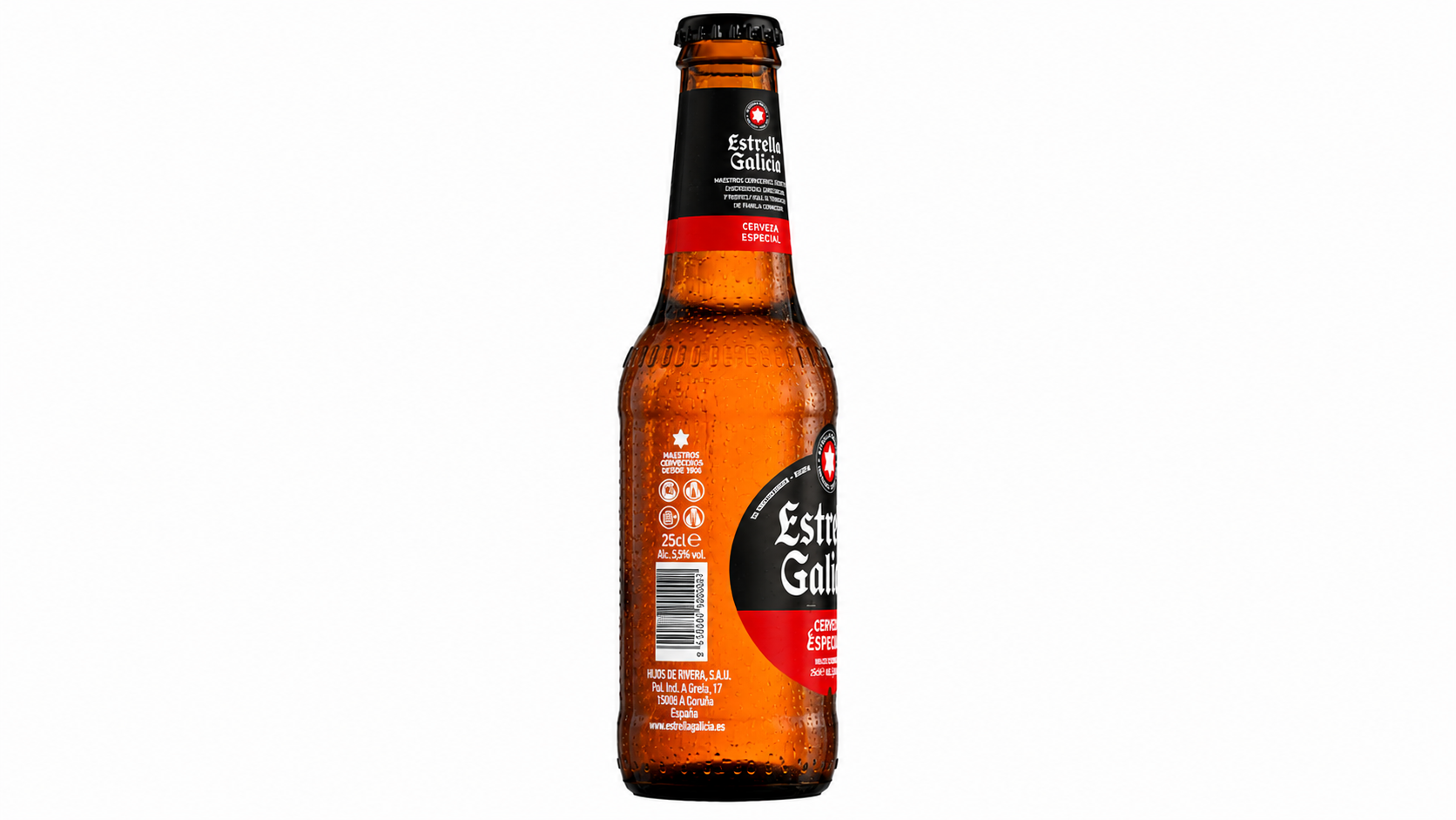 Cerveza Estrella Galicia (Rubia) | Caja de 24 Botellas (25 cl) - Cristal - imagen 5
