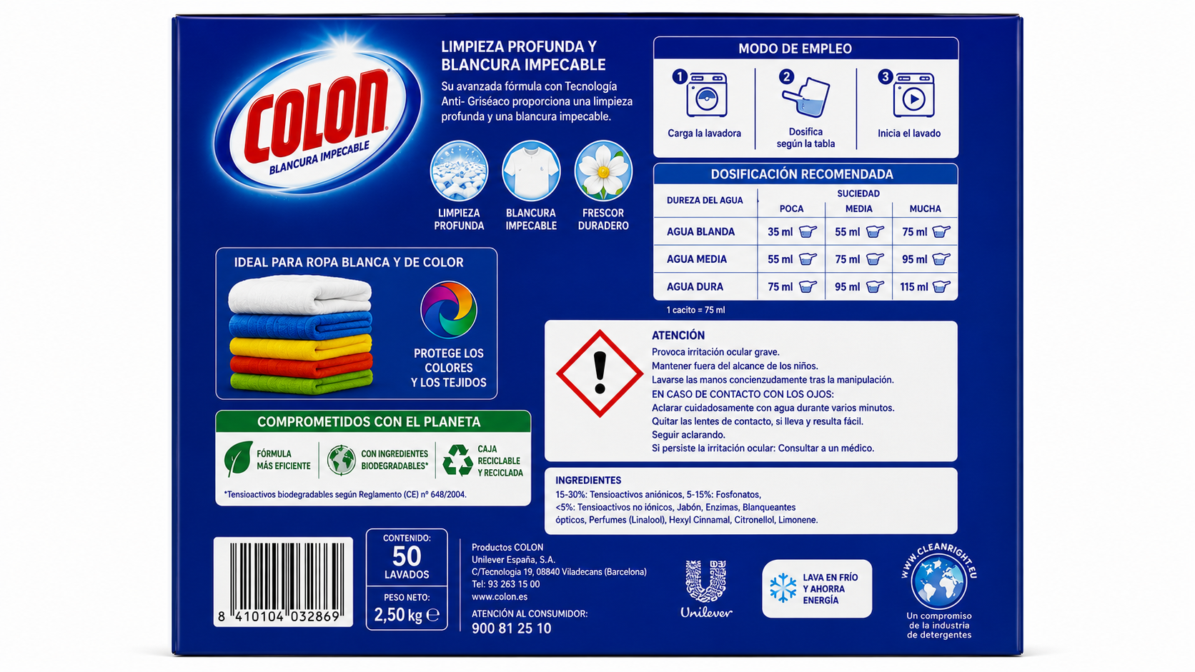 Colon Maleta | 50 LAV. / 2.50KG | Caja de 6 | Caja - imagen 4