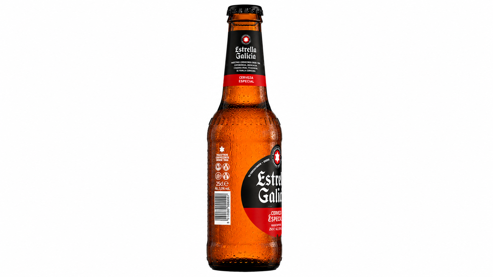 Cerveza Estrella Galicia (Rubia) | Caja de 24 Botellas (25 cl) - Cristal - imagen 10