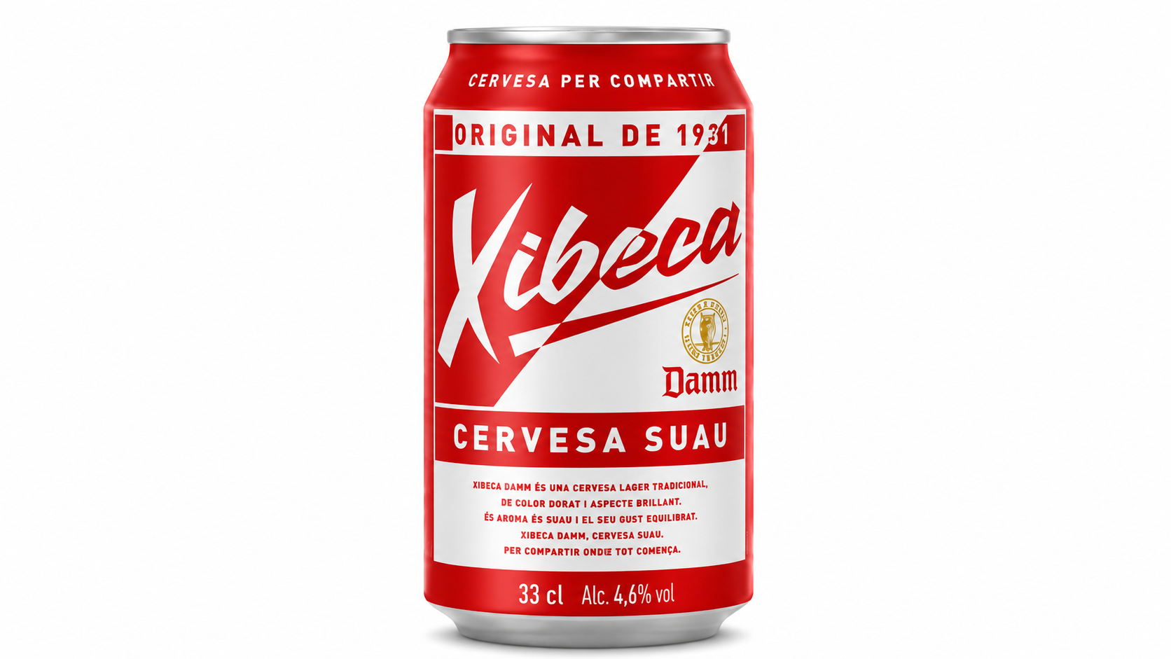 Cerveza Damm Xibeca (Rubia) | Caja de 24 Latas (33 cl) - imagen 5