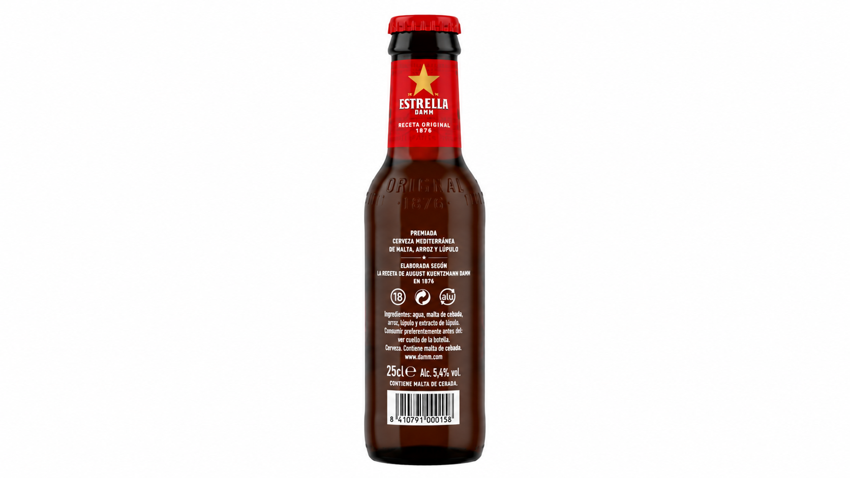 Cerveza Estrella Damm (Rubia) | Caja de 24 Botellas (25 cl) - Cristal - imagen 13