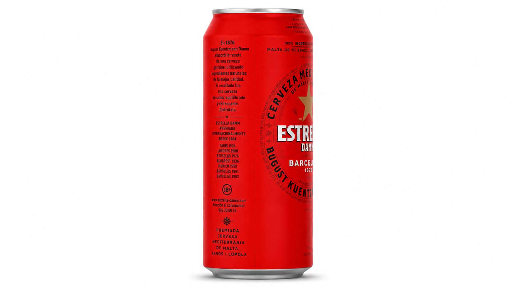Cerveza Estrella Damm (Rubia) | Caja de 24 Latas (50 cl) - imagen 7