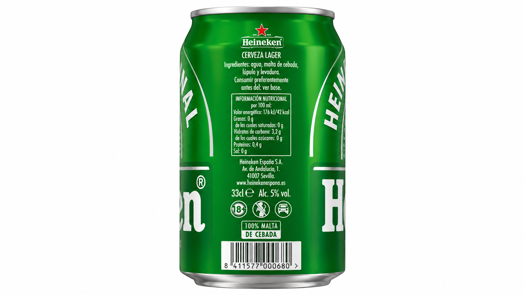 Cerveza Heineken (Rubia) | Caja de 24 Latas (33 cl) - imagen 17