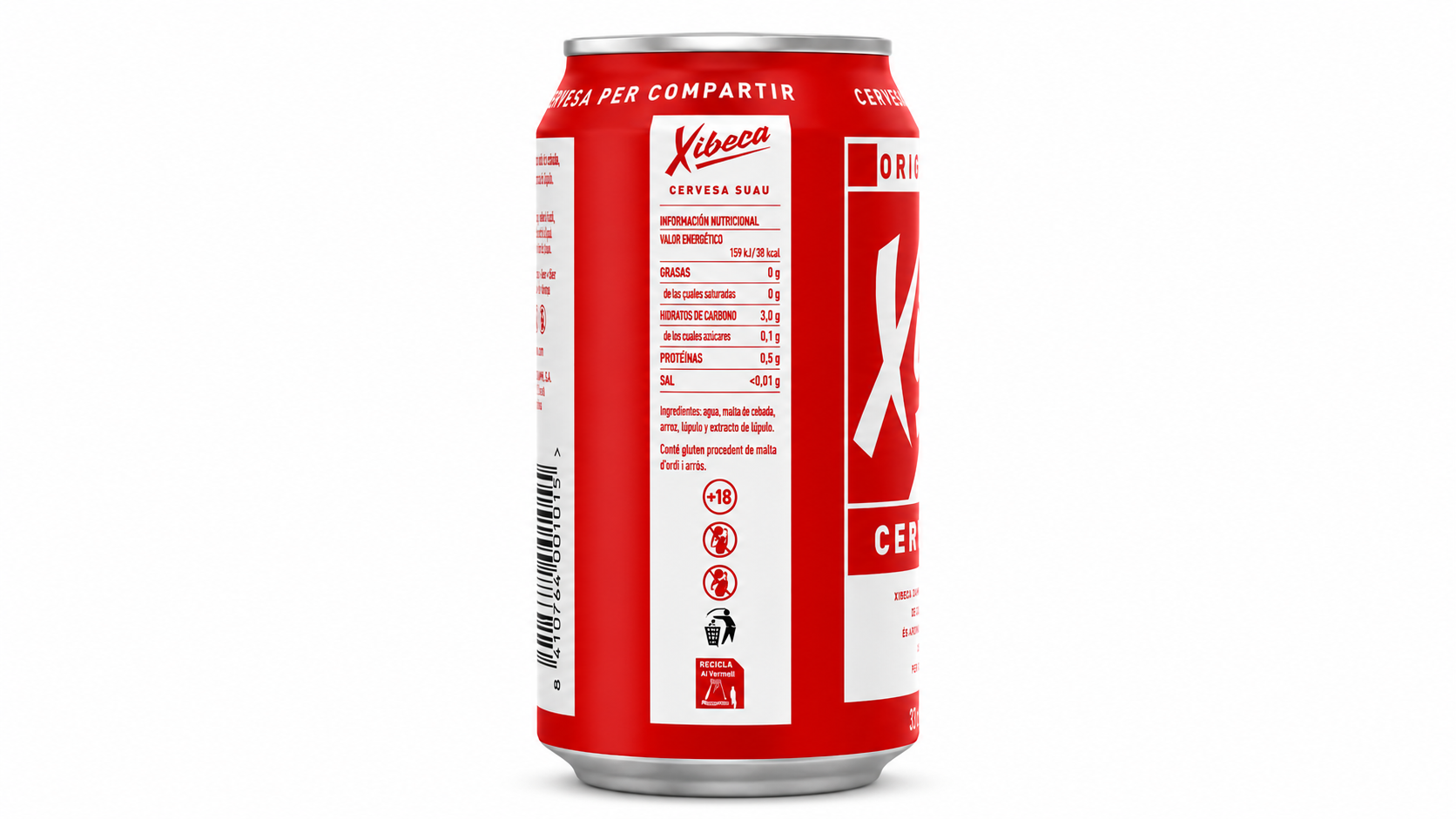 Cerveza Damm Xibeca (Rubia) | Caja de 24 Latas (33 cl) - imagen 12