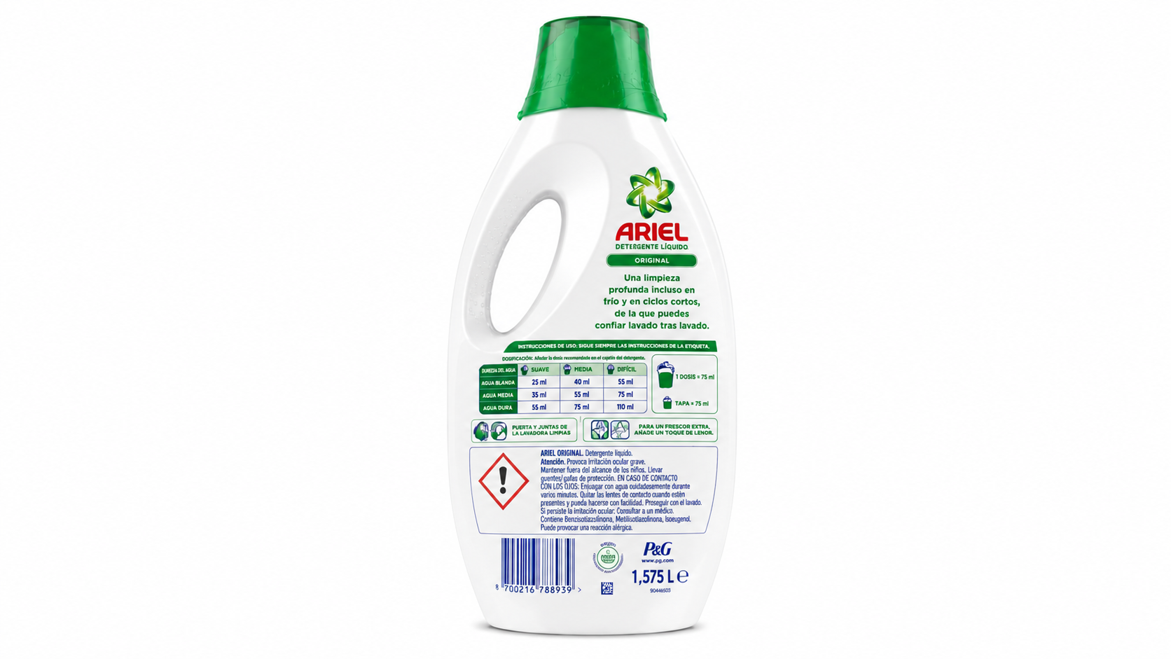 Ariel Detergente Liquido | 7 DOSIS | Caja de 4 | Botella plástico - imagen 9