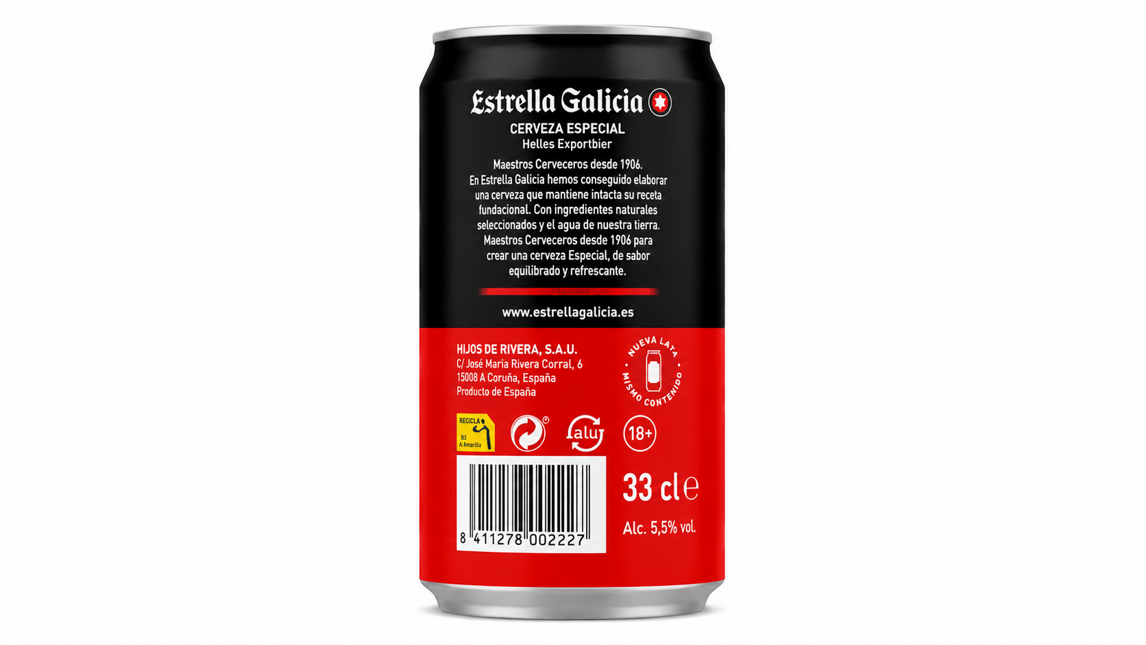 Cerveza Estrella Galicia (Rubia) | Caja de 24 Latas (33 cl) - imagen 18
