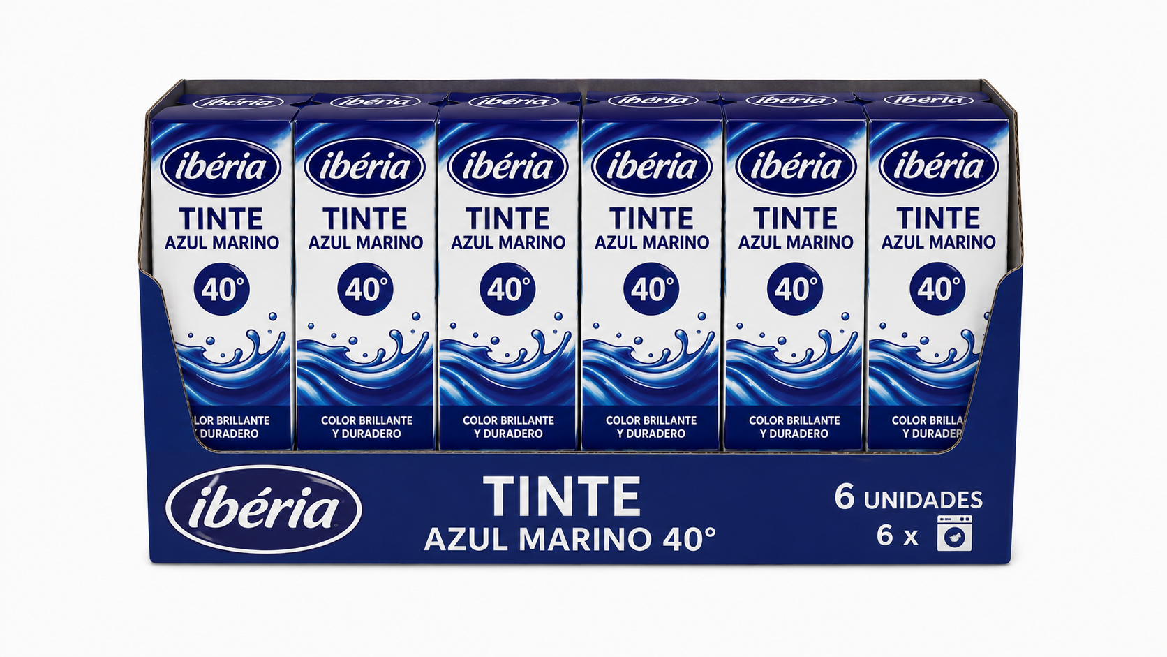 Iberia Tinte AZUL Marino 40º | Caja de 6 - imagen 5