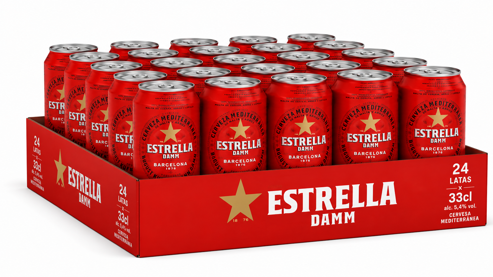 Cerveza Estrella Damm (Rubia) | Caja de 24 Latas (33 cl) - imagen 9