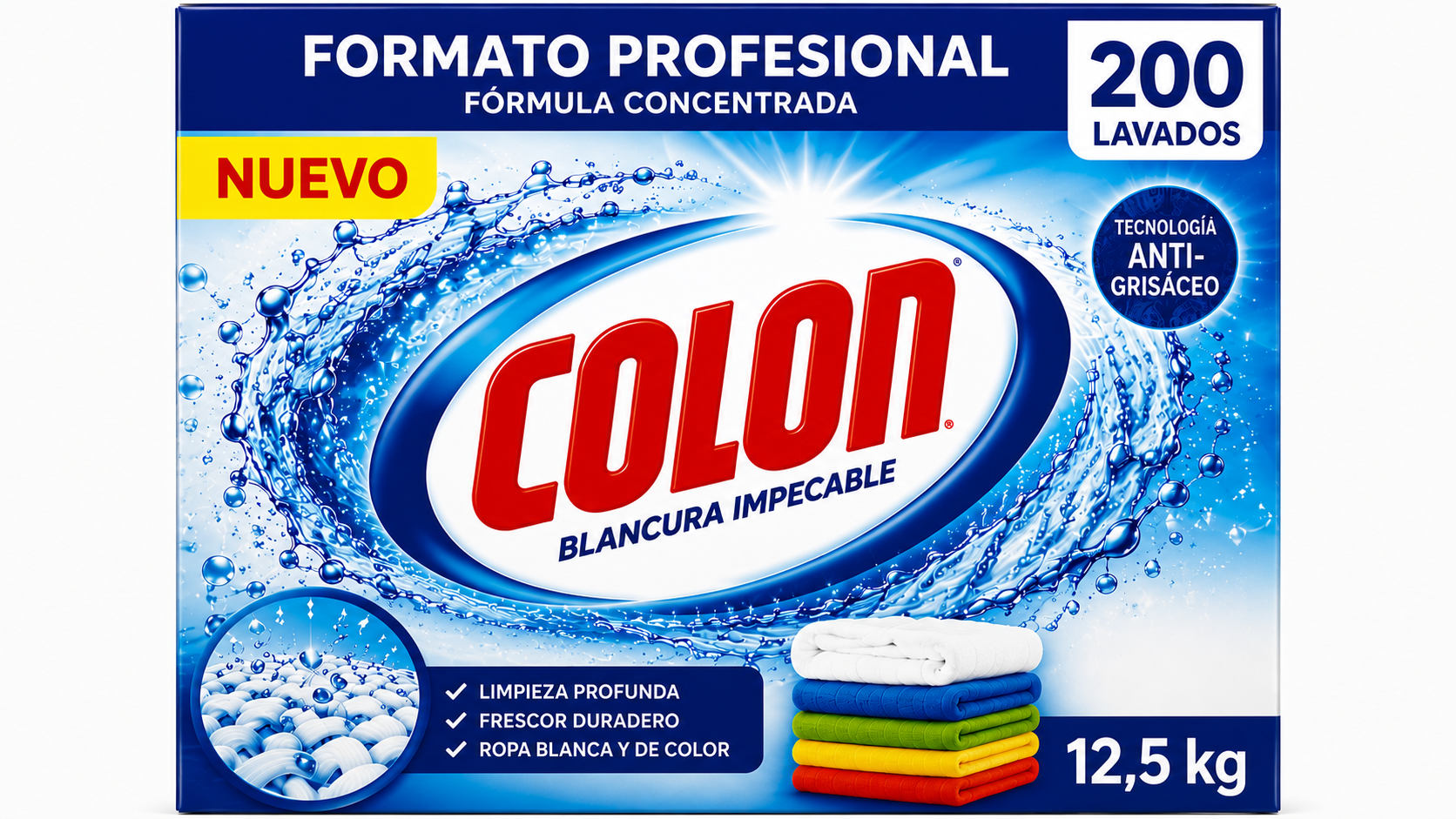 Lavandera Detergente Polvo Flores Silvestres | 12 LAVADOS | Caja de 12 - imagen 8