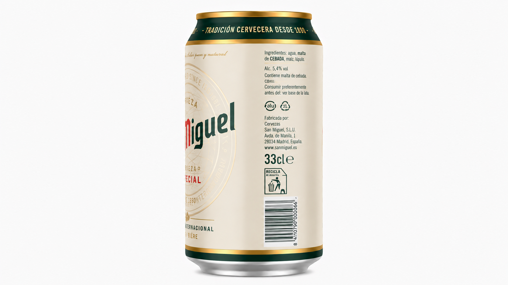 Cerveza San Miguel Especial (Rubia) | Caja de 24 Botellas (33 cl) - Cristal - imagen 10