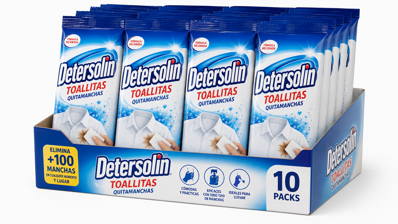 Detersolin Toall | Caja de 10 | Toallitas