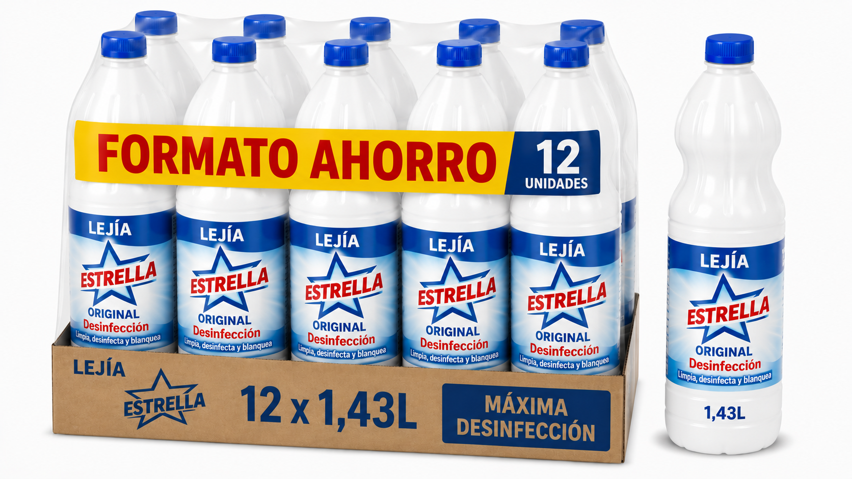 Estrella Lejia | 1,43L. | Caja de 12 | Botella plástico - imagen 7