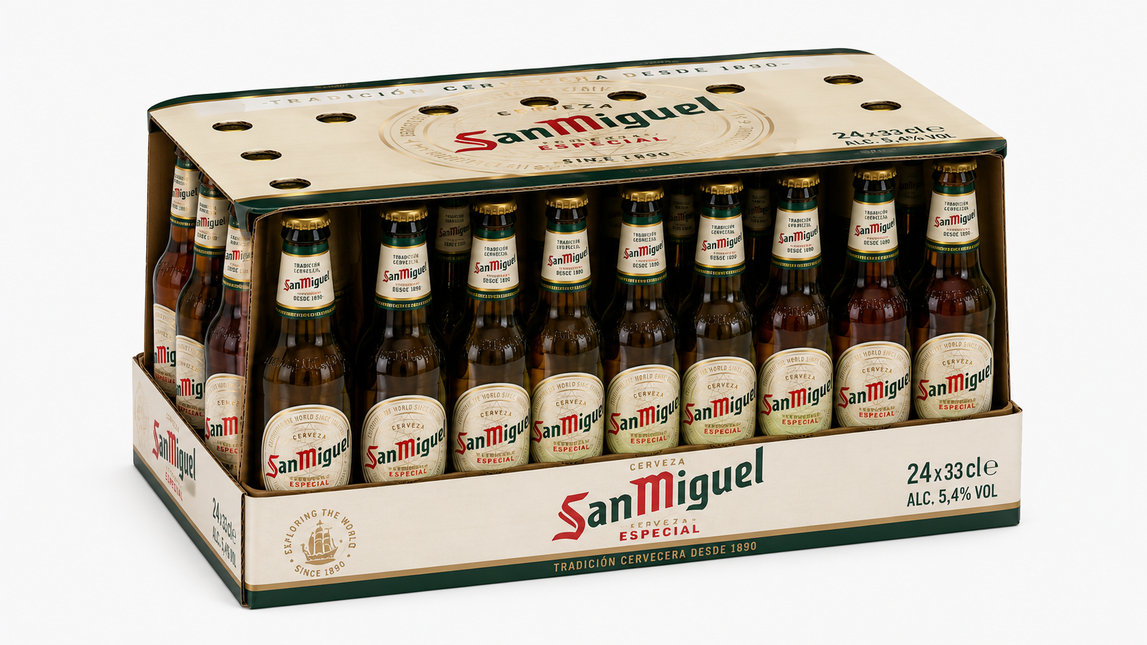 Cerveza San Miguel Especial (Rubia) | Caja de 24 Botellas (33 cl) - Cristal - imagen 6