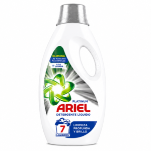 Ariel Manchas DET LIQ Deter Platinum | 7 LAV. | Caja de 4 | Botella plástico - imagen 5
