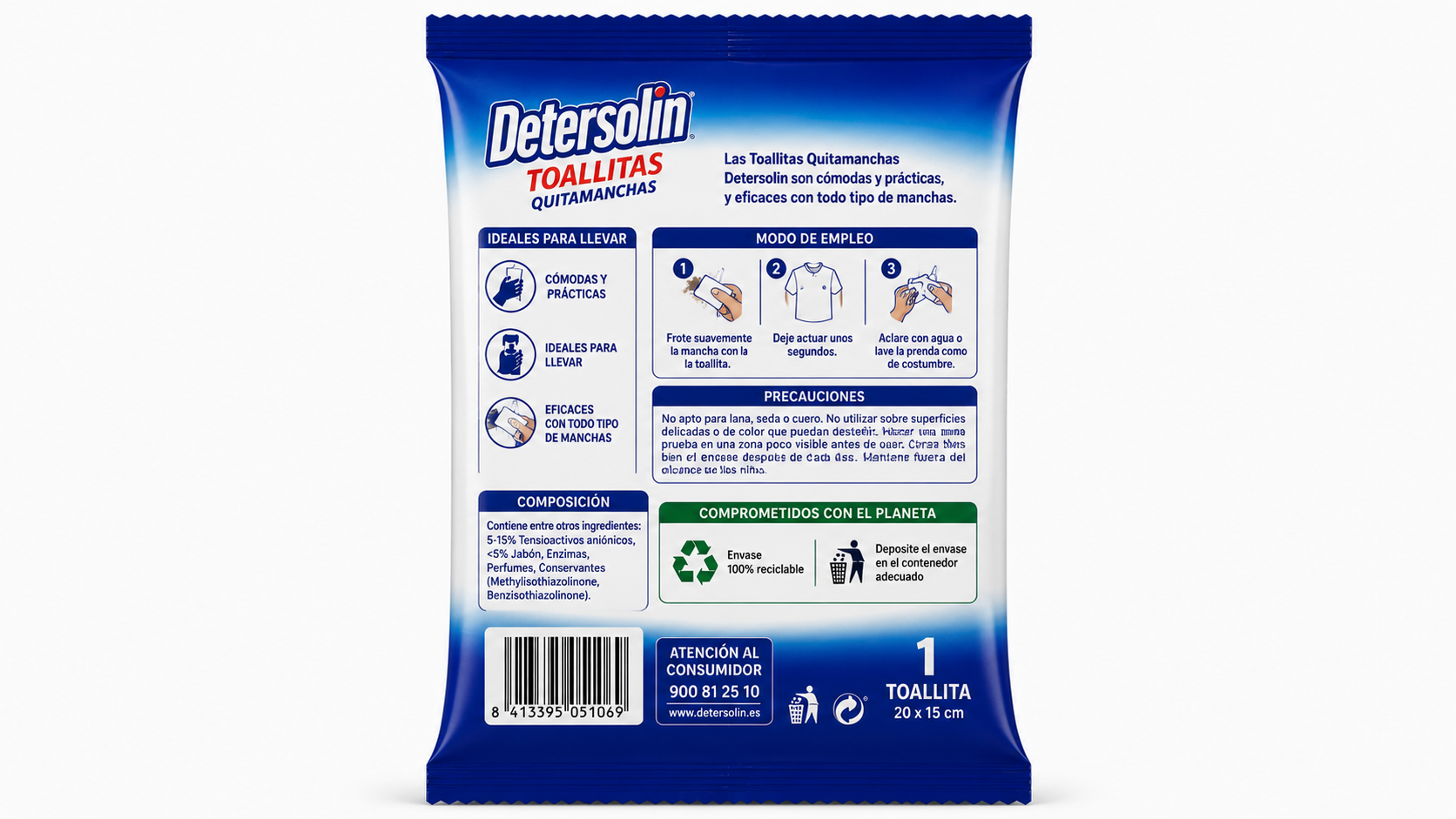 Detersolin Toall | Caja de 10 | Toallitas - imagen 10