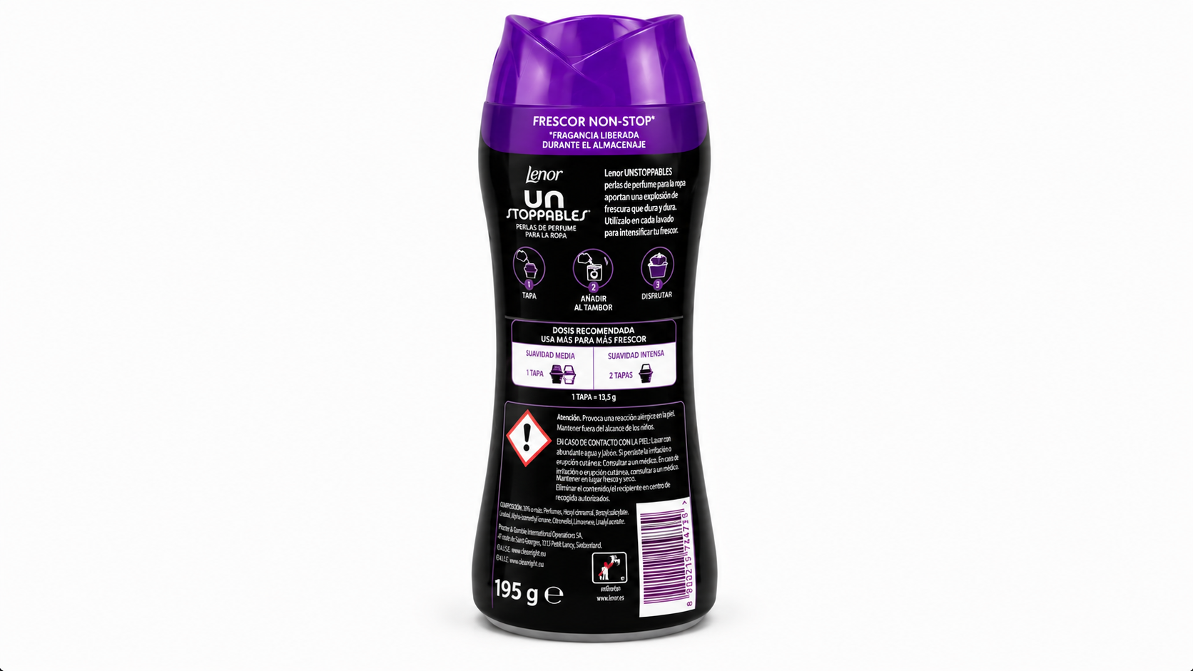 Lenor Unstoppables Perfume PARA LA ROPA | 195 GR | Caja de 6