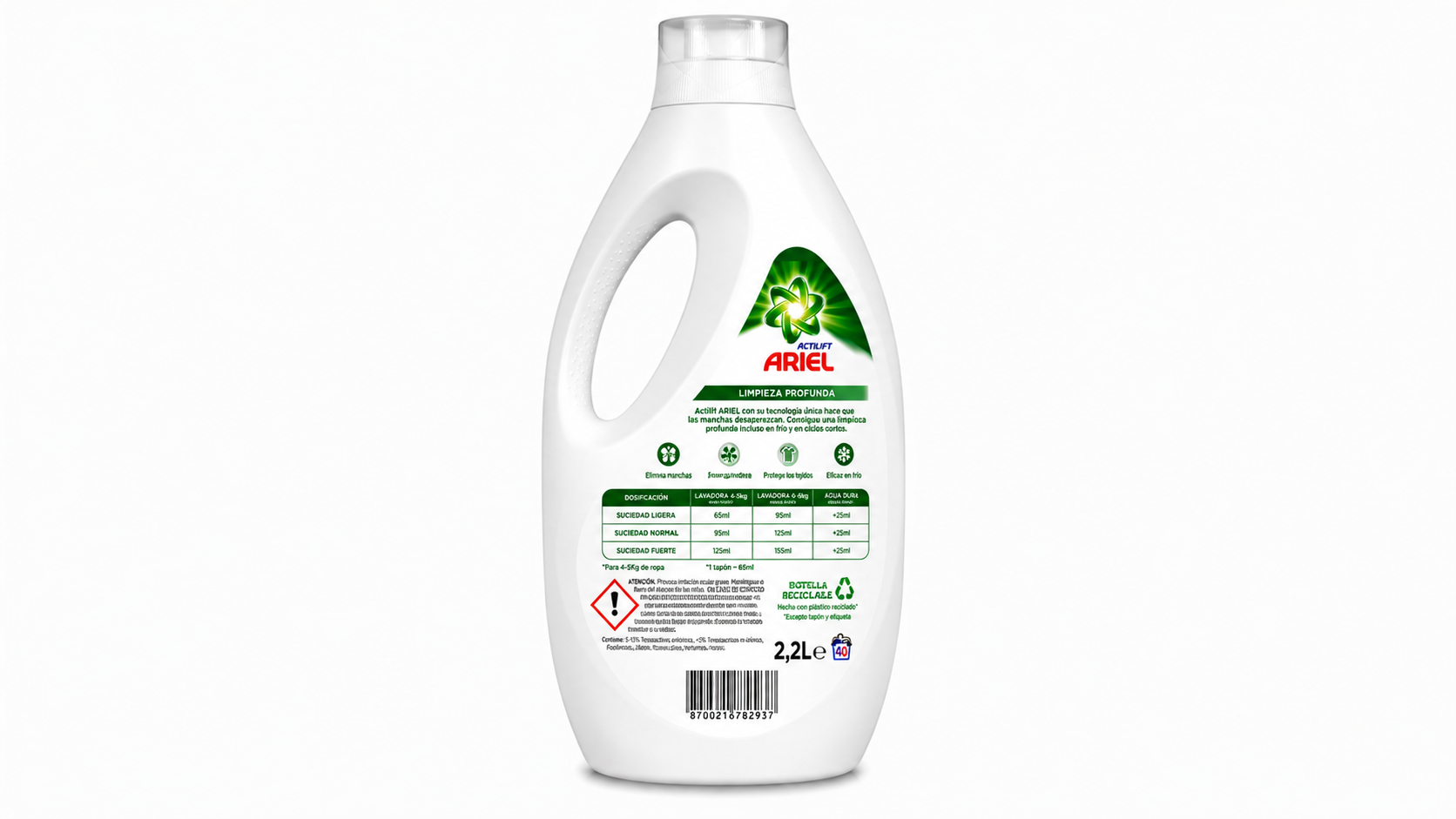 Lavandera Lejia | 1 L | Caja de 12 | Botella plástico - imagen 5