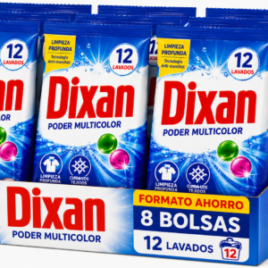 Dixan Trio-caps | 12 UD | Caja de 8 | Bolsa