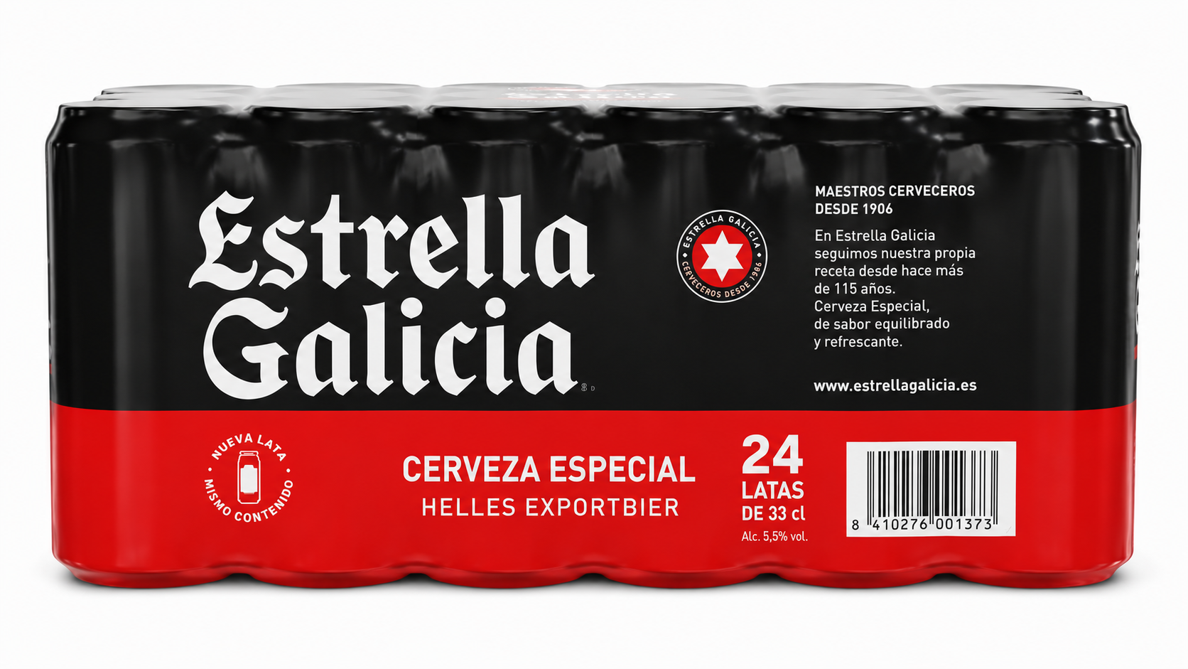 Cerveza Estrella Galicia (Rubia) | Caja de 24 Latas (33 cl) - imagen 20