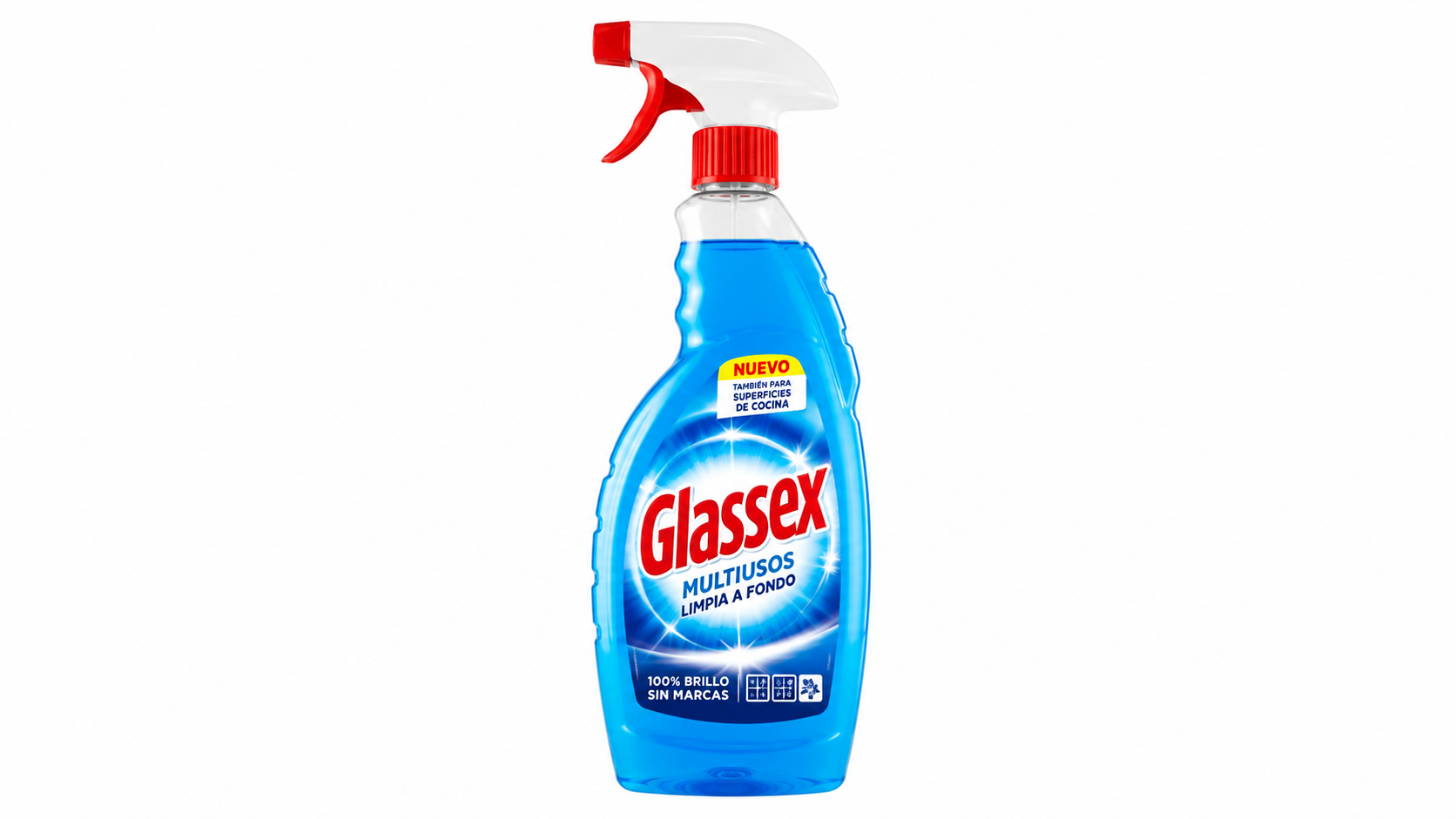 Lavandera Pistola Multiusos Limpiacristales | 750 ML | Caja de 8 | Spray