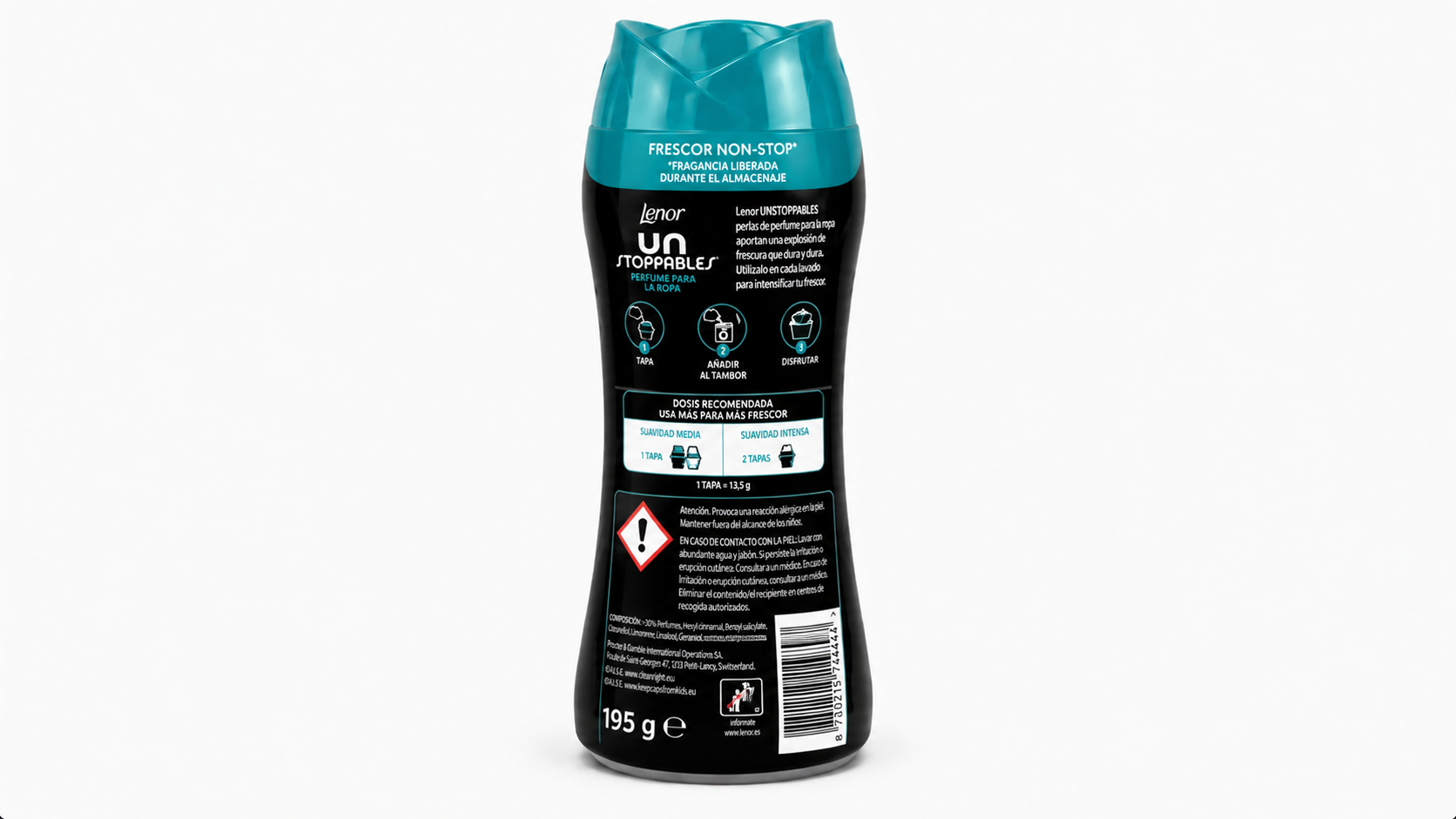Lenor Unstoppables Perfume PARA LA ROPA | 195 GR | Caja de 6 - imagen 3