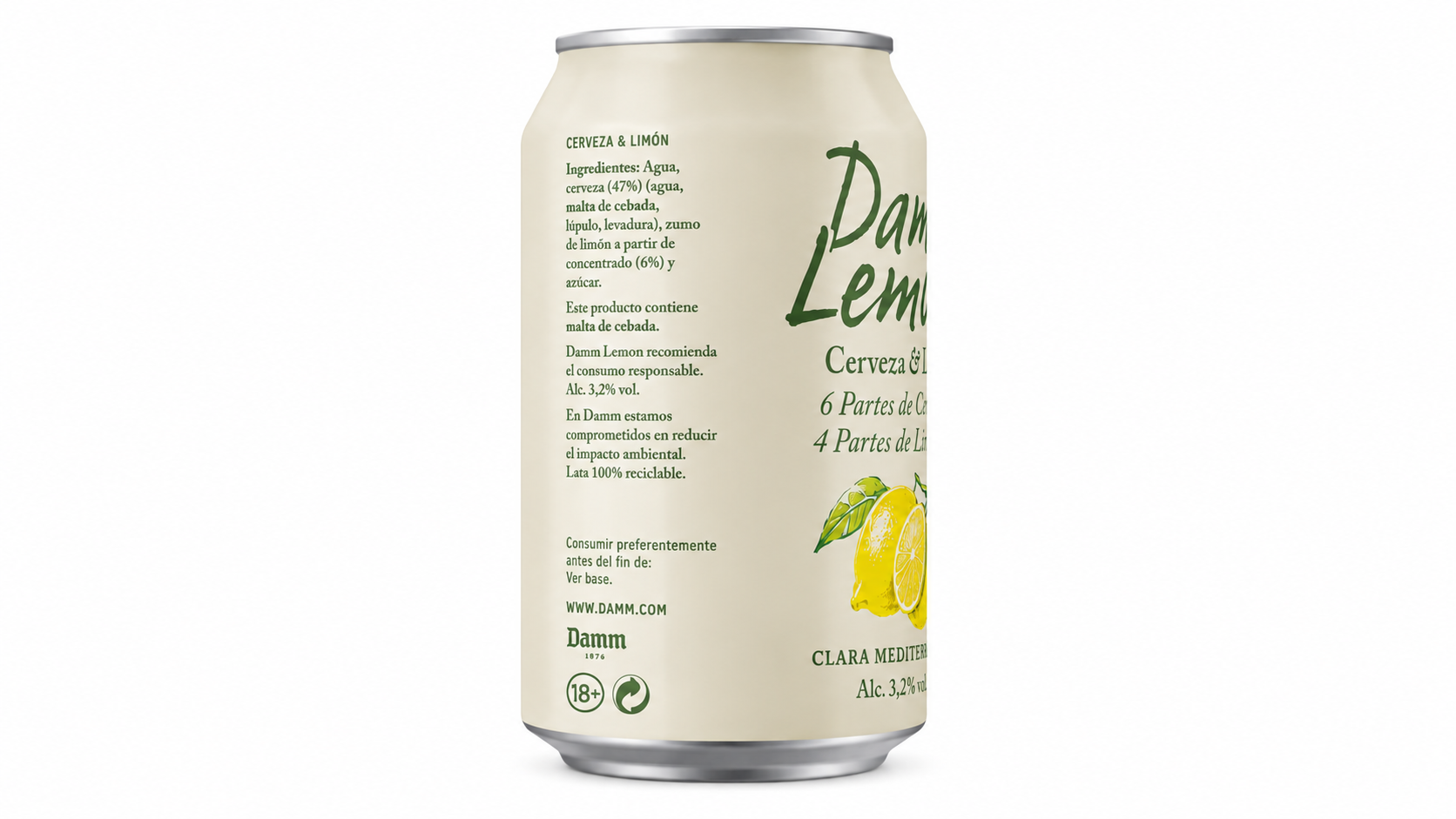 Cerveza Damm Lemon (Radler) | Caja de 24 Latas (33 cl) - imagen 5