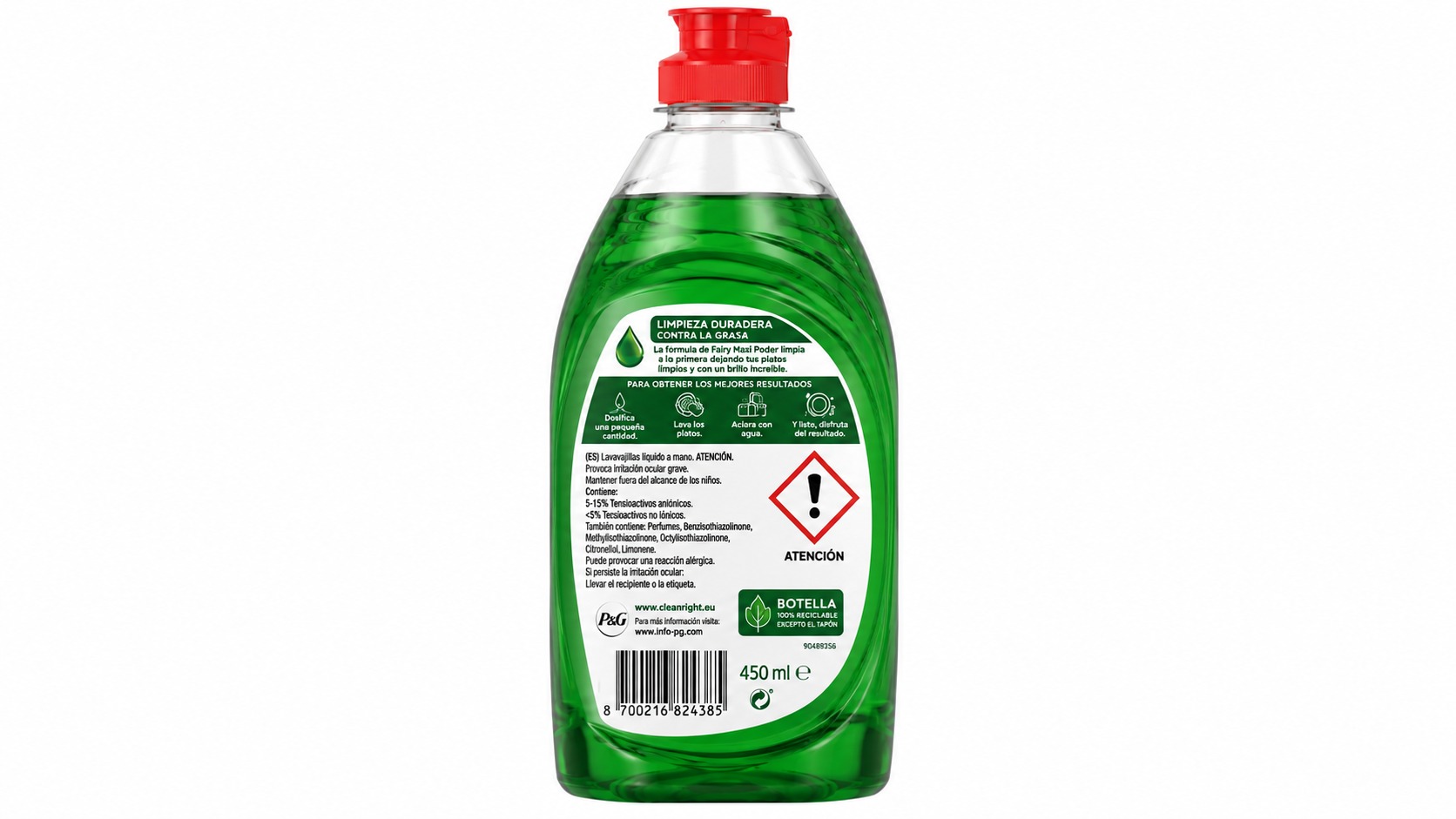 Fairy MAXI | 450 ML | Caja de 8 - imagen 4