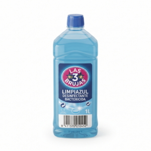 LAS 3 Brujas Limpiazul Desinfectante Bactericida | 1L | Caja de 12