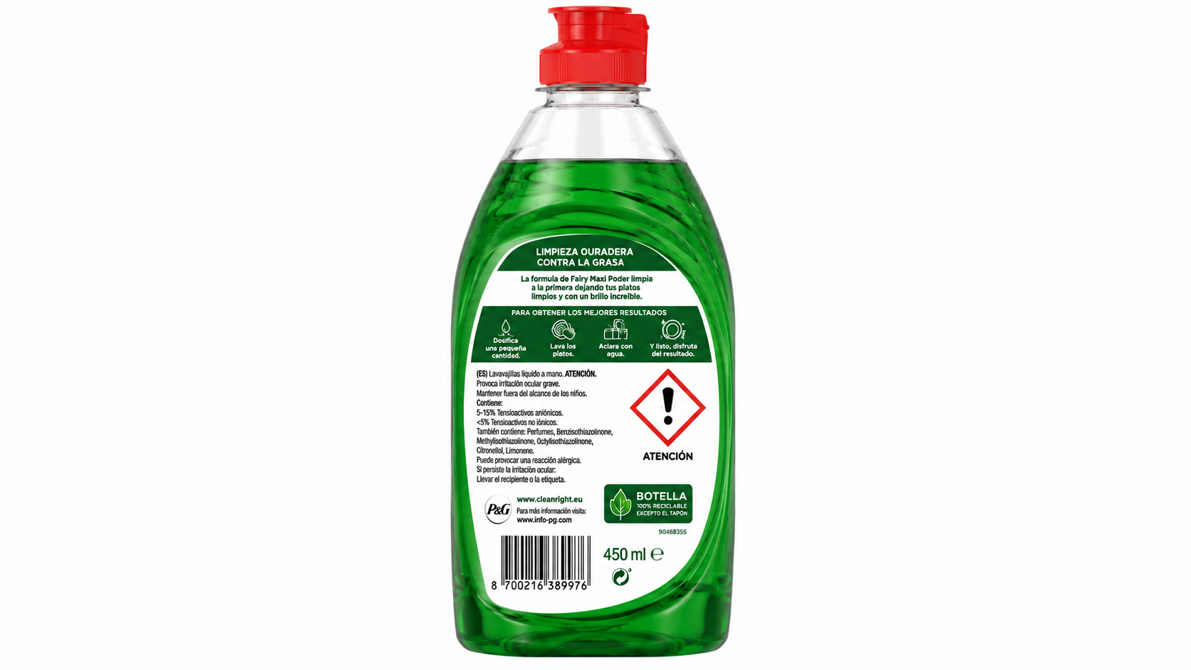 Fairy MAXI | 450 ML | Caja de 8 - imagen 5