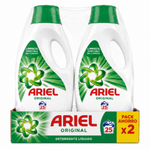 Ariel Original DET LIQ | 1.125L | Caja de 2 | Botella plástico
