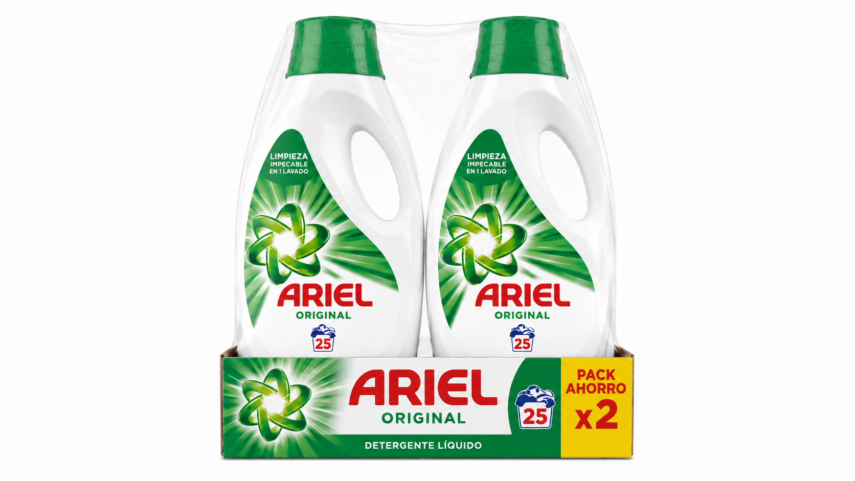 Ariel Original DET LIQ | 1.125L | Caja de 2 | Botella plástico