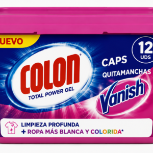 Colon CAPS Total Power GEL Vanish | 12 UD | Caja de 6 | Bolsa