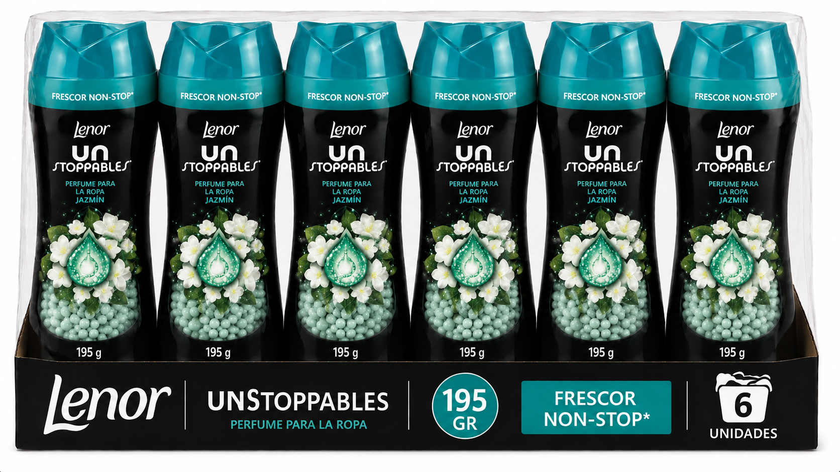 Lenor Unstoppables Perfume PARA LA ROPA Jazmin | 195 GR | Caja de 6 - imagen 3