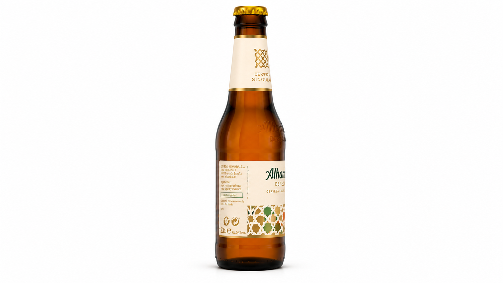 Cerveza Alhambra Especial (Rubia) | Caja de 24 Botellas (33 cl) - Cristal - imagen 2