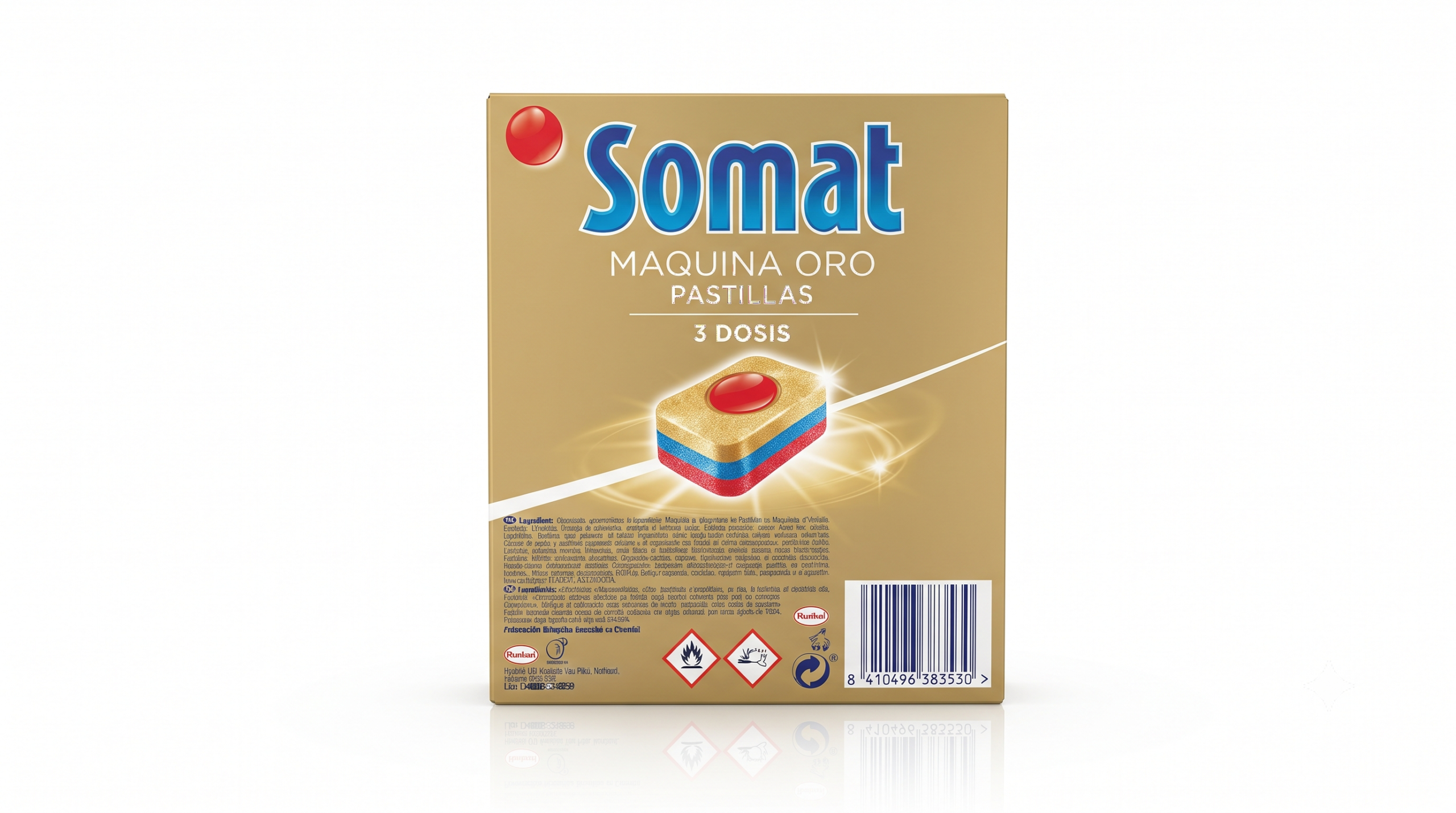 Somat Lavavajill. Maquina ORO Pastillas | 3 DOSIS | Caja de 7 | Cápsulas/Pastillas - imagen 2
