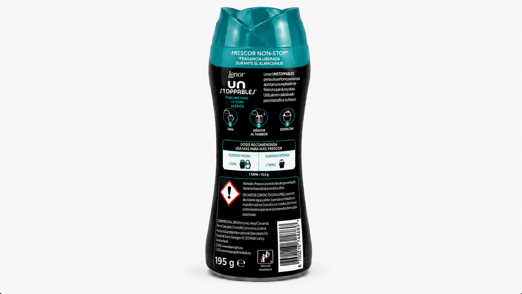 Lenor Unstoppables Perfume PARA LA ROPA Jazmin | 195 GR | Caja de 6 - imagen 2