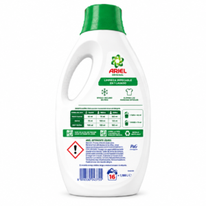 Ariel Original Deterg.liq | 16 DOSIS / 198L | Caja de 4 | Botella plástico - imagen 4
