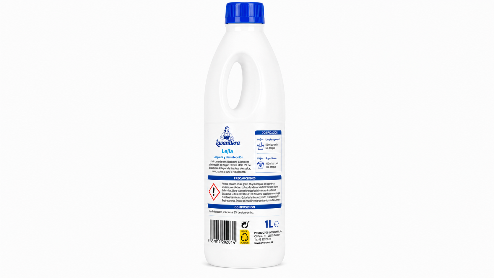 Lavandera Lejia | 1 L | Caja de 12 | Botella plástico - imagen 9