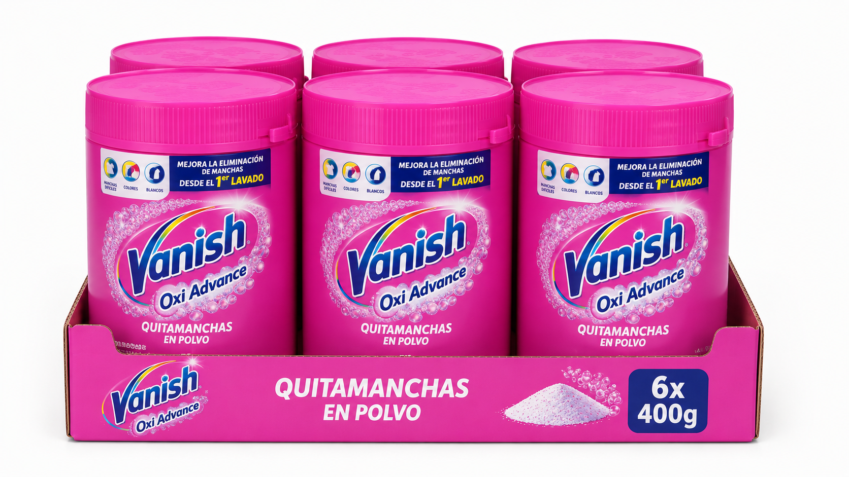 Vanish Quitamanchas OXI Advance EN Polvo | 400G | Caja de 6 - imagen 5