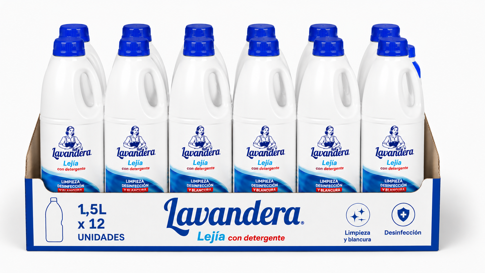 Lavandera Lejia | 5 L | Caja de 3 | Botella plástico - imagen 7