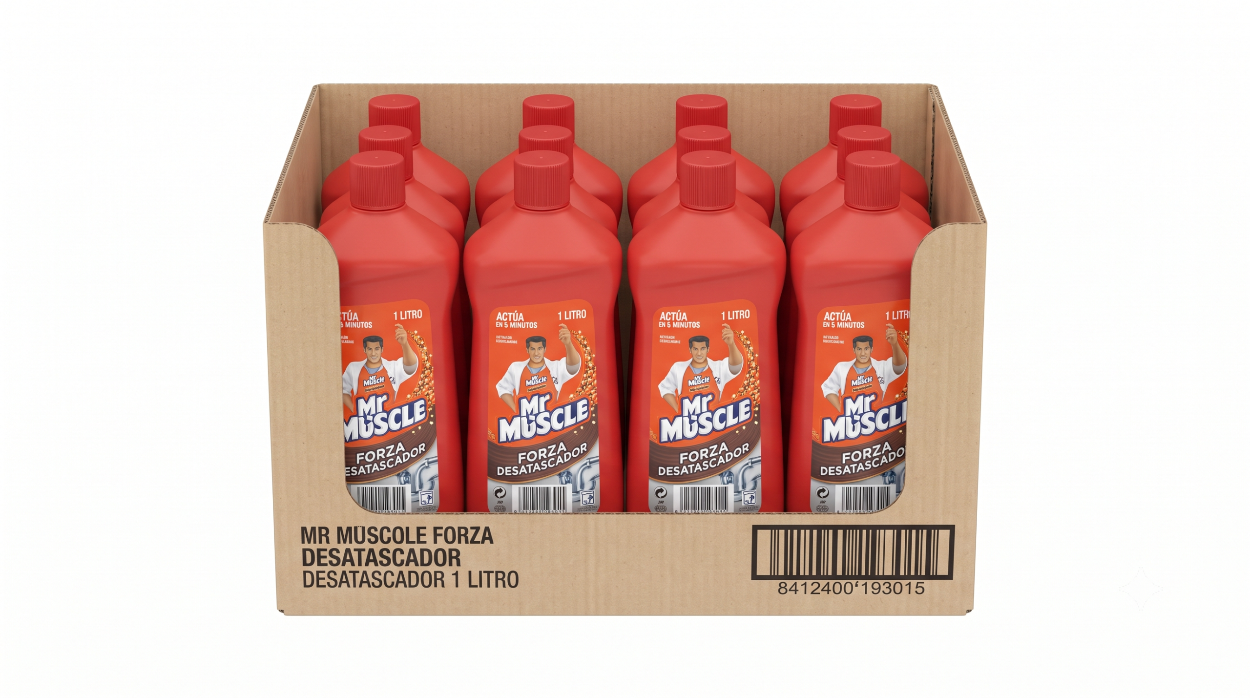 MR Muscle Forza Desatascador | 1 L | Caja de 12 - imagen 2