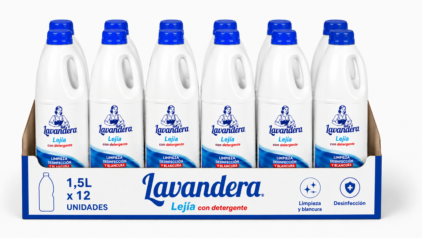 Lavandera Lejia | 5 L | Caja de 3 | Botella plástico - imagen 8