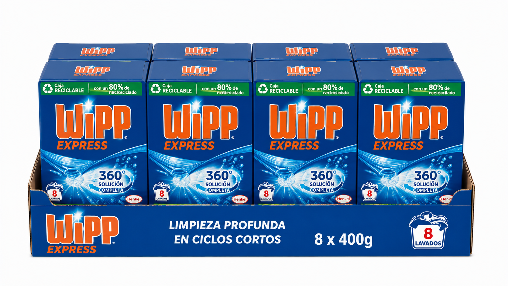 WIPP Deterg.express | 400 GR | Caja de 8 - imagen 2