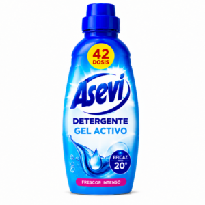 Asevi Deterg. GEL Activo | 42 DOSIS | Caja de 5 | Botella plástico - imagen 6