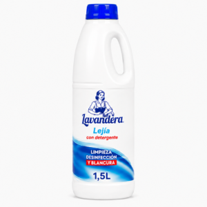 Lavandera Lejia C/detergente | 1.5 L | Caja de 12 | Botella plástico - imagen 2