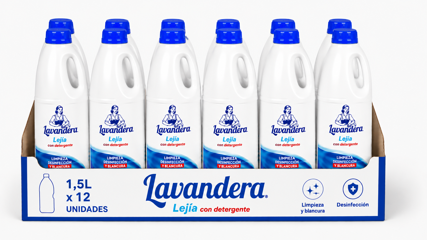 Lavandera Lejia | 5 L | Caja de 3 | Botella plástico - imagen 9