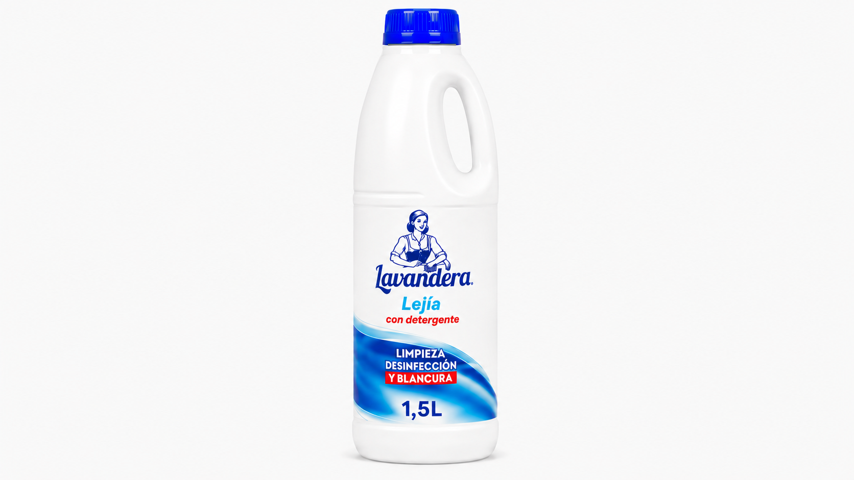 Lavandera Lejia C/detergente | 1.5 L | Caja de 12 | Botella plástico - imagen 4