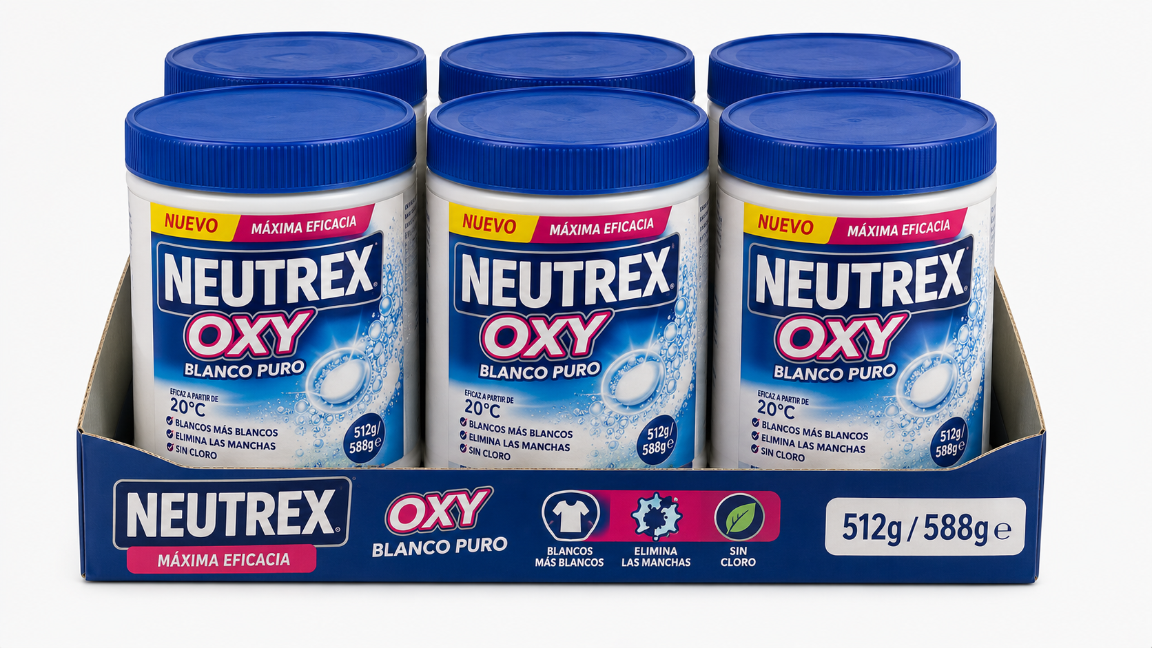 Neutrex OXY Bco.puro | 512GR / 588 GR | Caja de 6 - imagen 3